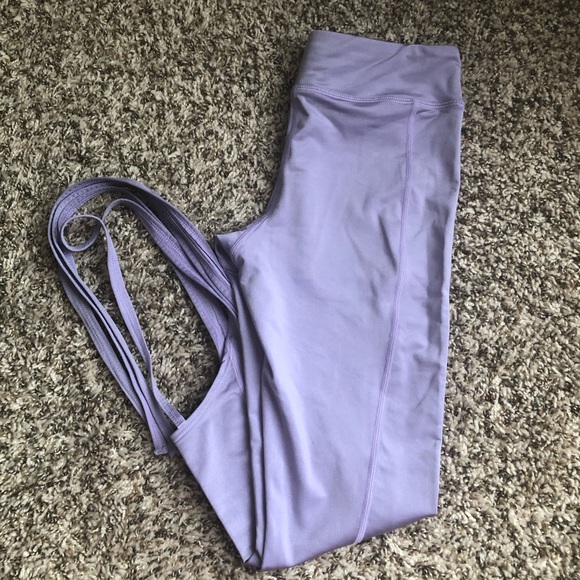 TR Performance Pants - Lilac Lace-Up Yoga Pants